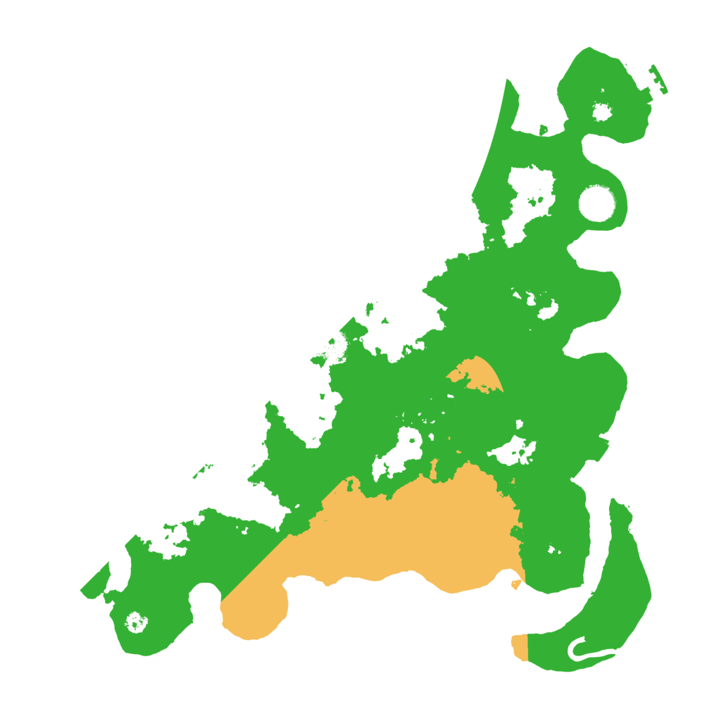 Biome Rust Map: Procedural Map, Size: 3500, Seed: 564232557