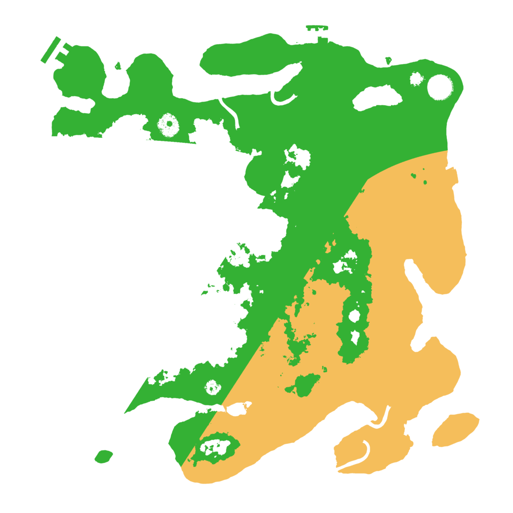 Biome Rust Map: Procedural Map, Size: 3550, Seed: 1691511216