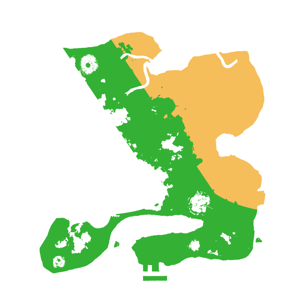 Biome Rust Map: Procedural Map, Size: 2500, Seed: 2006909428