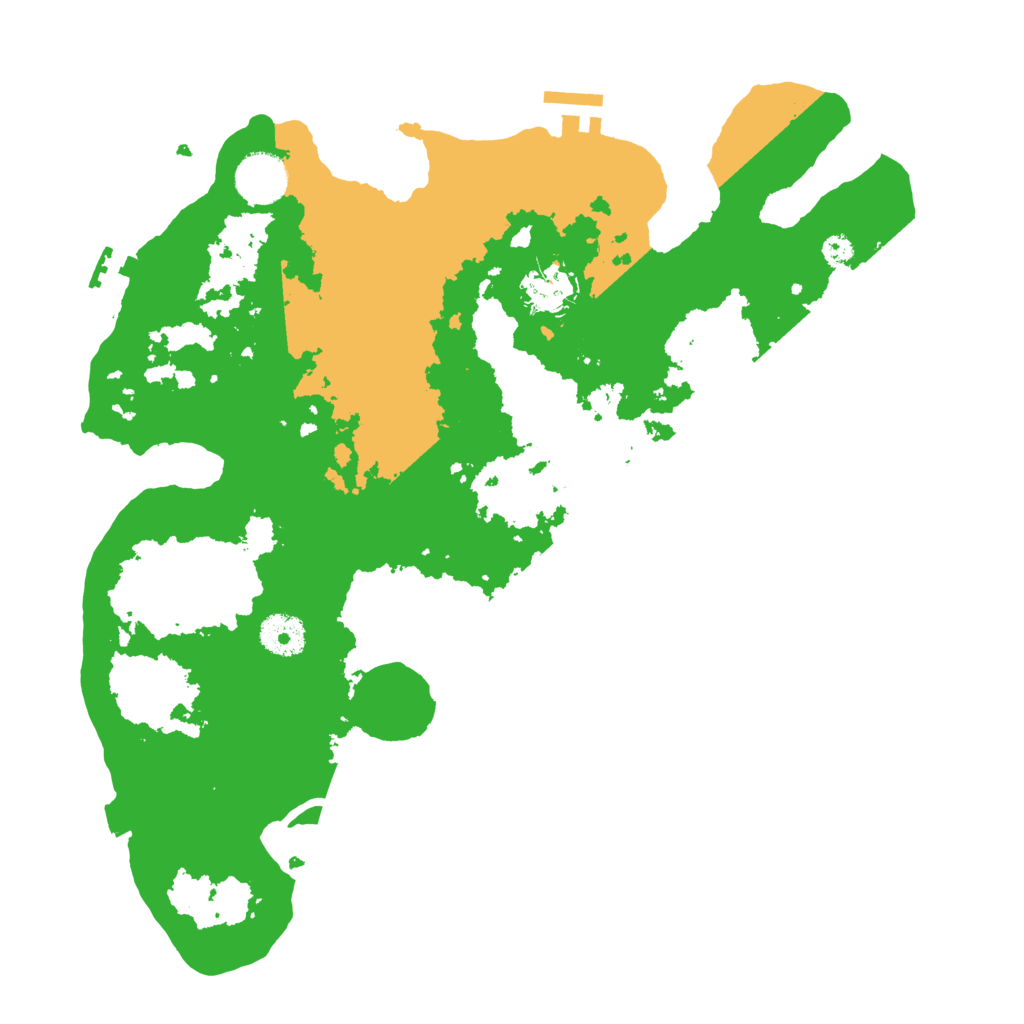 Biome Rust Map: Procedural Map, Size: 3500, Seed: 20278