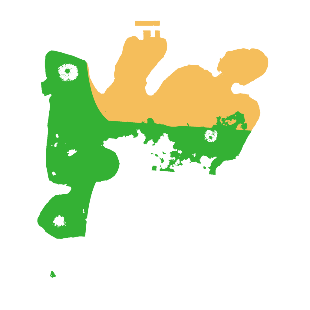 Biome Rust Map: Procedural Map, Size: 2500, Seed: 81624