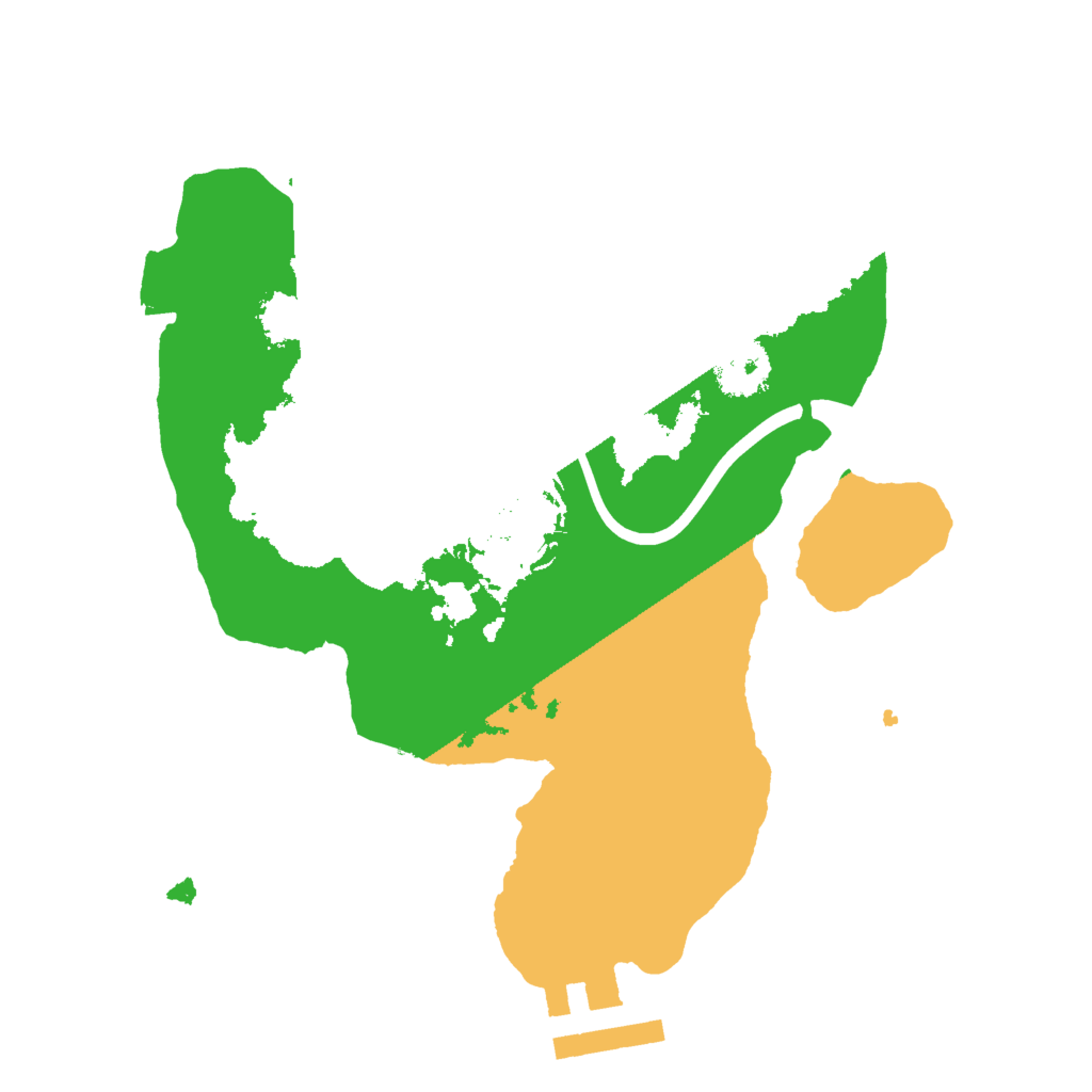 Biome Rust Map: Procedural Map, Size: 2000, Seed: 6942096
