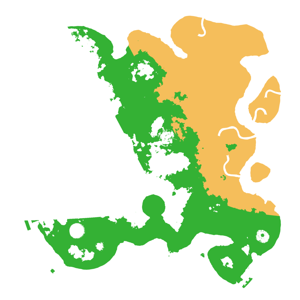 Biome Rust Map: Procedural Map, Size: 3500, Seed: 516917485