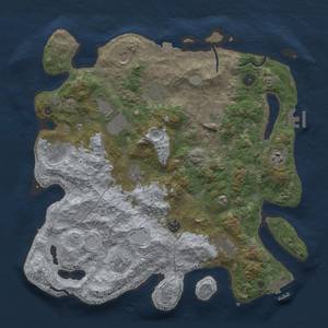 Thumbnail Rust Map: Procedural Map, Size: 4000, Seed: 1656199867, 19 Monuments