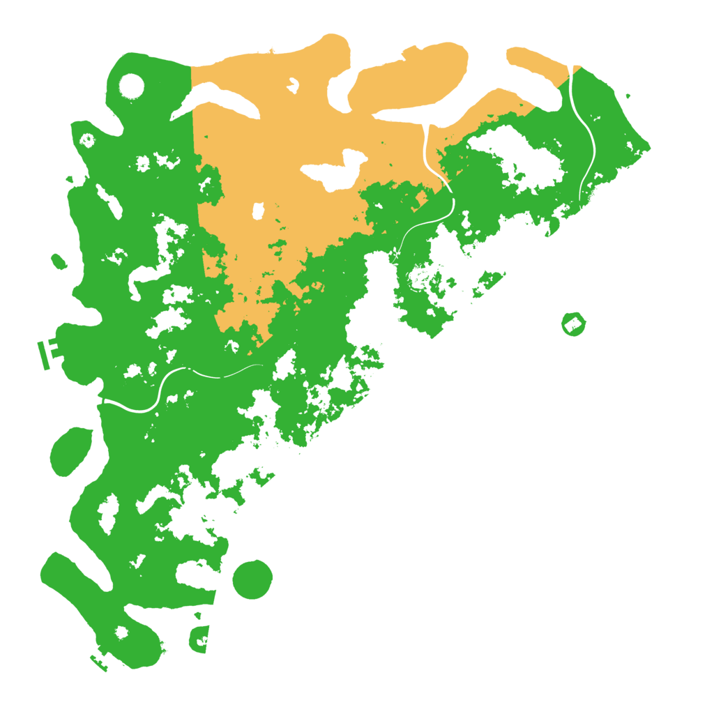 Biome Rust Map: Procedural Map, Size: 5000, Seed: 1980052073