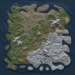 Thumbnail Rust Map: Procedural Map, Size: 5000, Seed: 1980052073, 19 Monuments