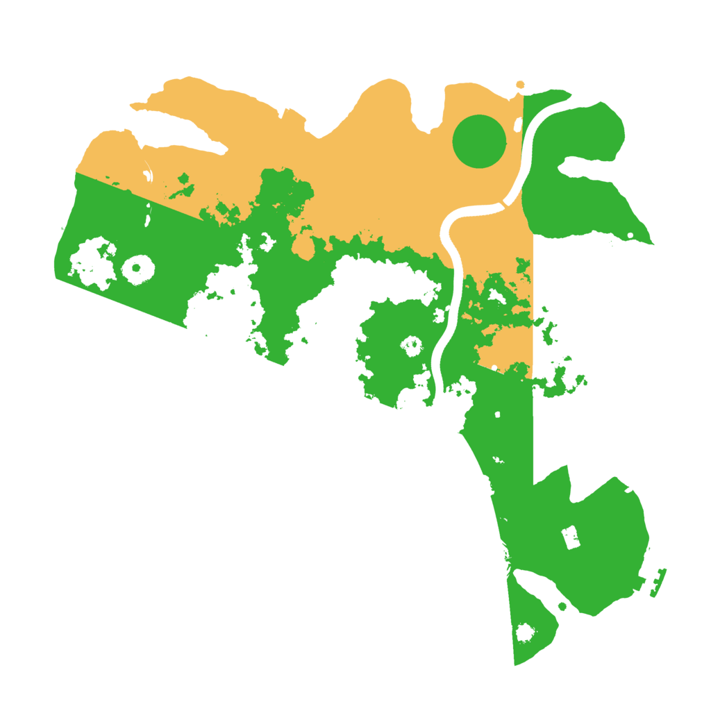 Biome Rust Map: Procedural Map, Size: 3500, Seed: 31123603