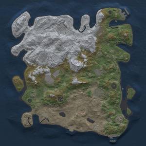 Thumbnail Rust Map: Procedural Map, Size: 4000, Seed: 129434111, 19 Monuments