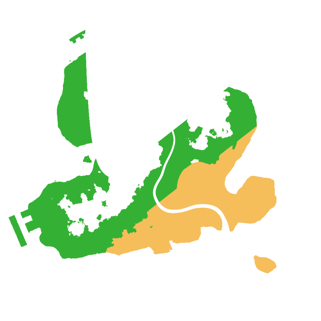 Biome Rust Map: Procedural Map, Size: 2000, Seed: 1234222221