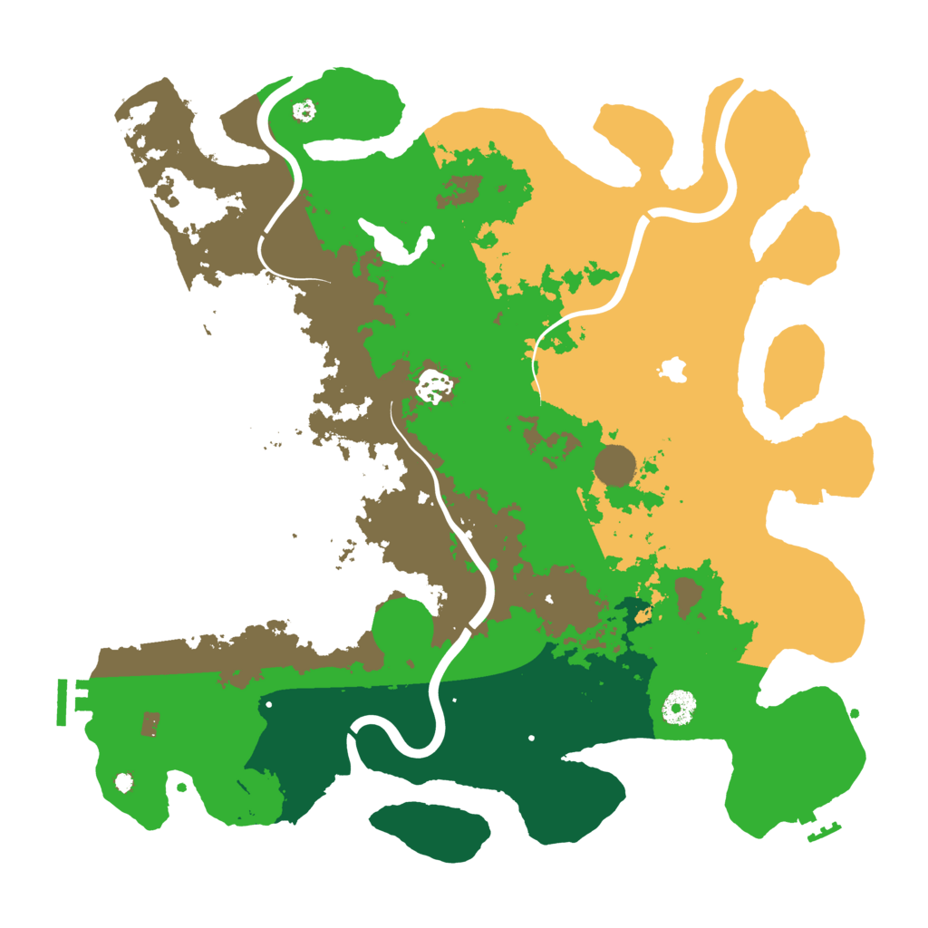 Biome Rust Map: Procedural Map, Size: 4000, Seed: 882730101
