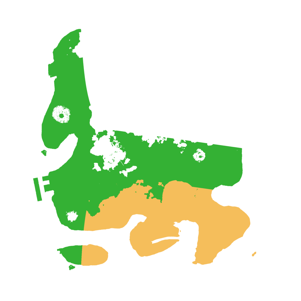 Biome Rust Map: Procedural Map, Size: 2600, Seed: 8058