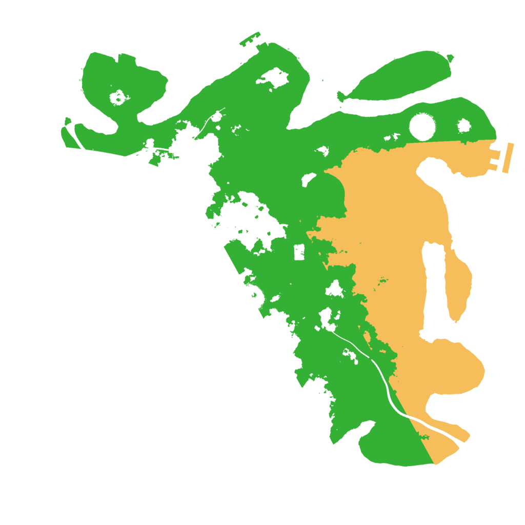 Biome Rust Map: Procedural Map, Size: 3500, Seed: 209187043