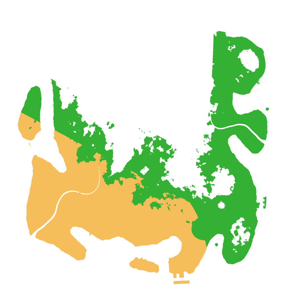 Biome Rust Map: Procedural Map, Size: 3700, Seed: 850621147