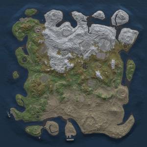 Thumbnail Rust Map: Procedural Map, Size: 4250, Seed: 222485354, 19 Monuments