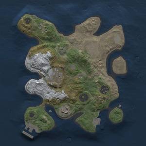 Thumbnail Rust Map: Procedural Map, Size: 2500, Seed: 829268209, 10 Monuments