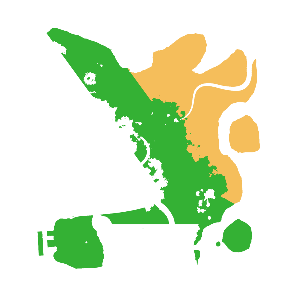 Biome Rust Map: Procedural Map, Size: 2500, Seed: 829268209