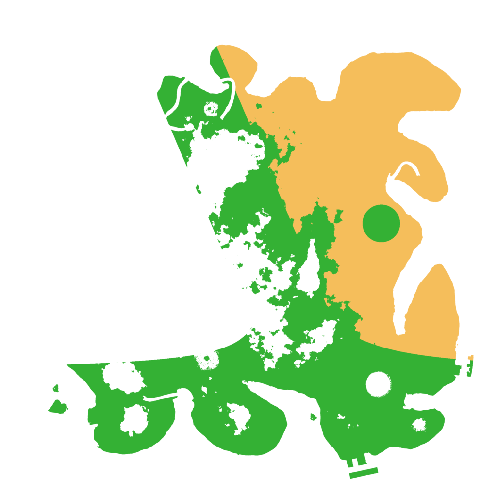 Biome Rust Map: Procedural Map, Size: 3500, Seed: 554747635