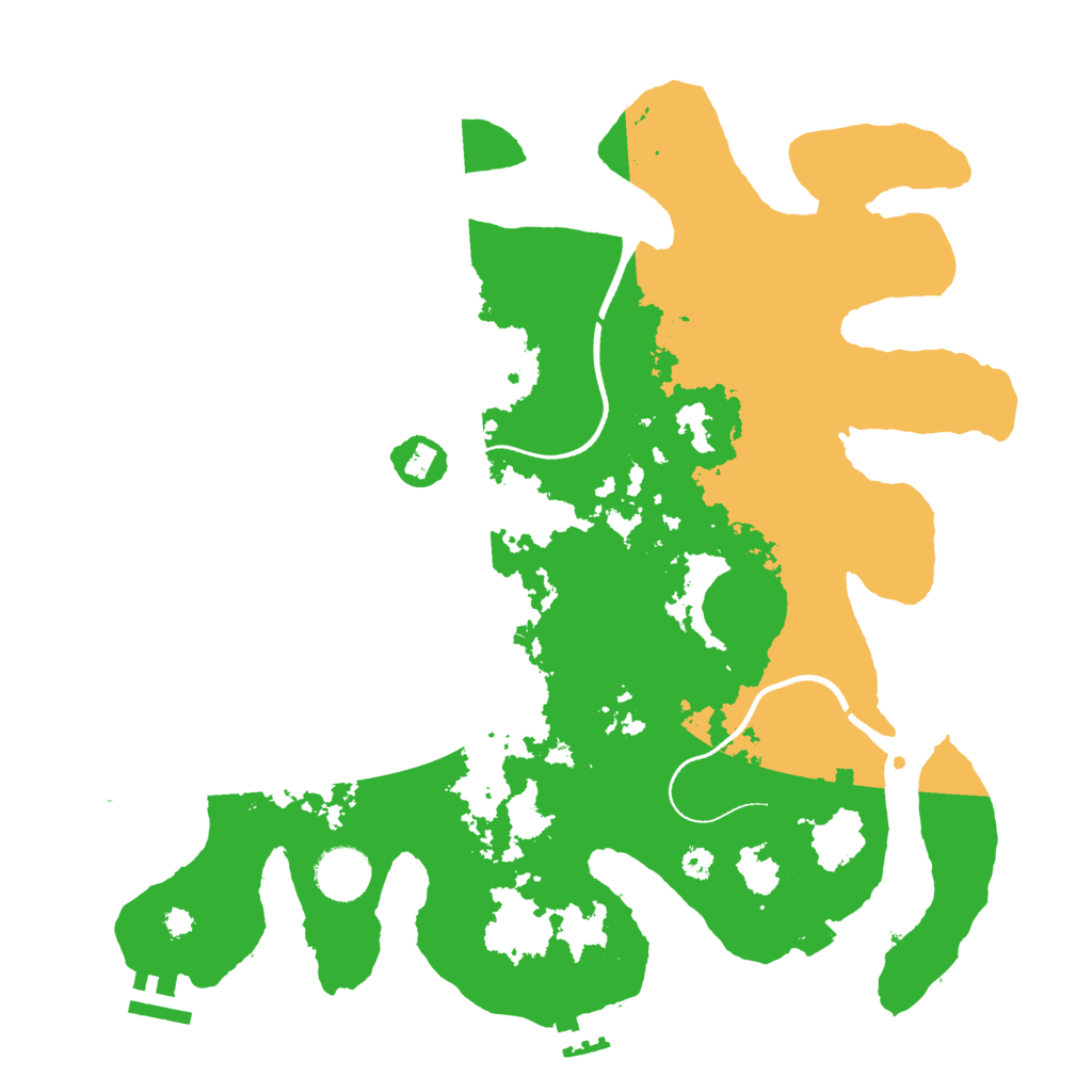 Biome Rust Map: Procedural Map, Size: 3500, Seed: 77728487