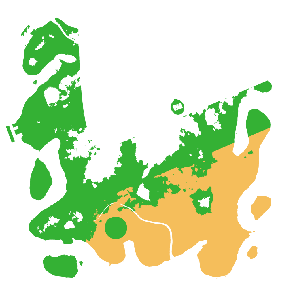 Biome Rust Map: Procedural Map, Size: 3500, Seed: 285444582