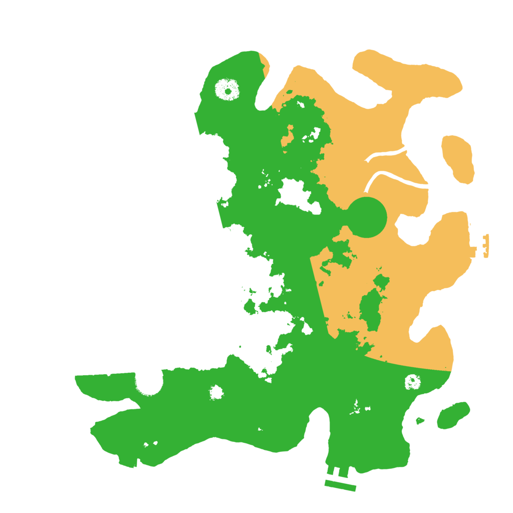 Biome Rust Map: Procedural Map, Size: 3300, Seed: 2007884567