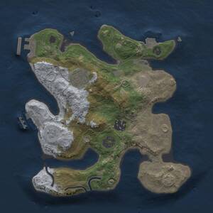 Thumbnail Rust Map: Procedural Map, Size: 2500, Seed: 538680941, 7 Monuments