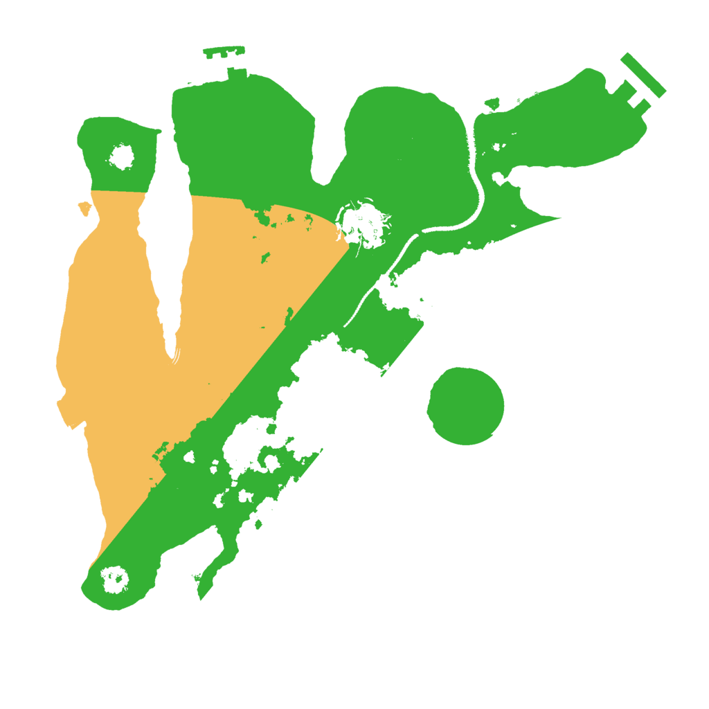 Biome Rust Map: Procedural Map, Size: 2600, Seed: 842295180