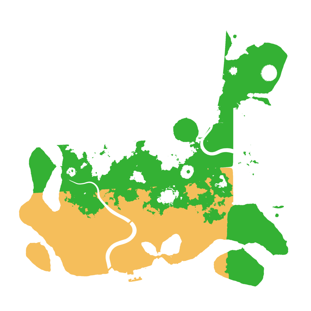 Biome Rust Map: Procedural Map, Size: 3500, Seed: 4567467
