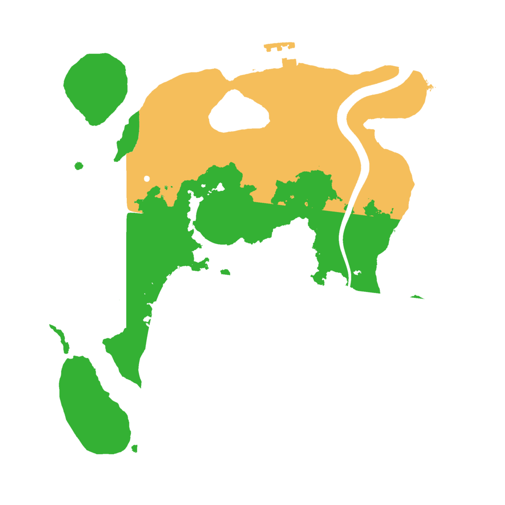 Biome Rust Map: Procedural Map, Size: 2500, Seed: 1477308939