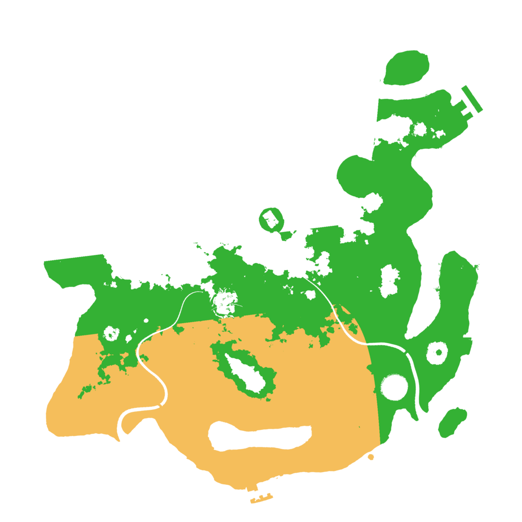 Biome Rust Map: Procedural Map, Size: 3500, Seed: 1777841301