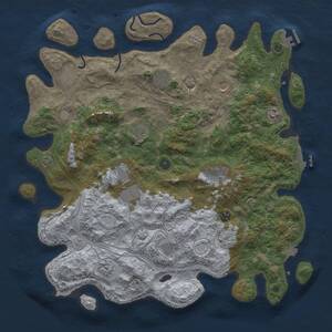 Thumbnail Rust Map: Procedural Map, Size: 4500, Seed: 9404, 17 Monuments