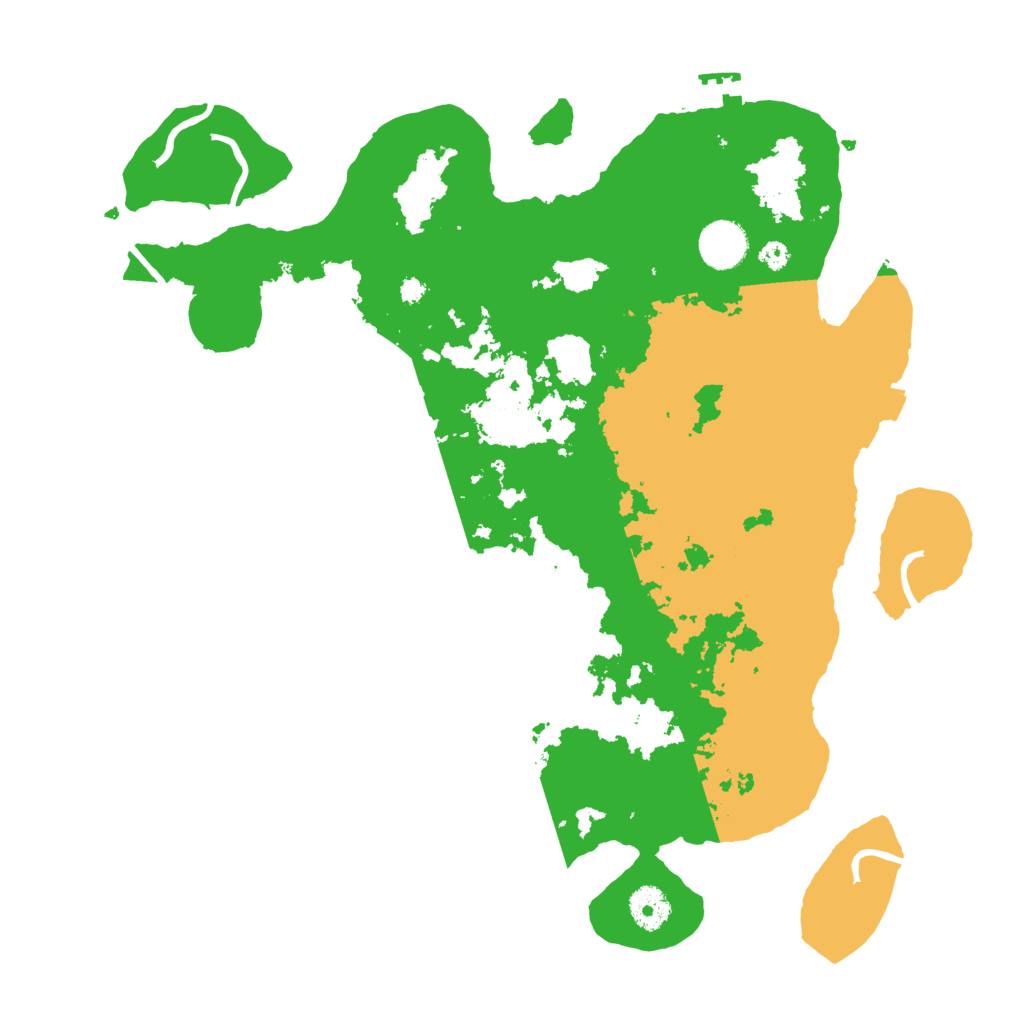 Biome Rust Map: Procedural Map, Size: 3700, Seed: 93327310