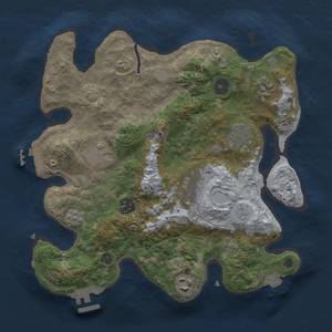 Thumbnail Rust Map: Procedural Map, Size: 3100, Seed: 71237225, 15 Monuments