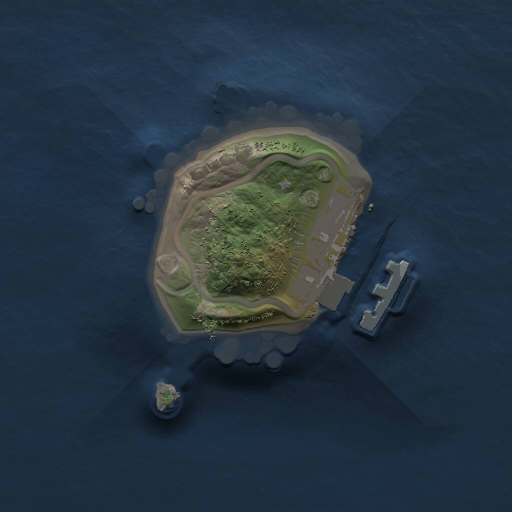 Rust Map: Procedural Map, Size: 1000, Seed: 2942786, 2 Monuments