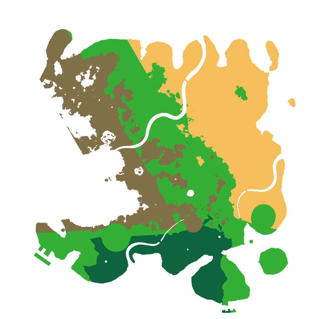Biome Rust Map: Procedural Map, Size: 3500, Seed: 383457135