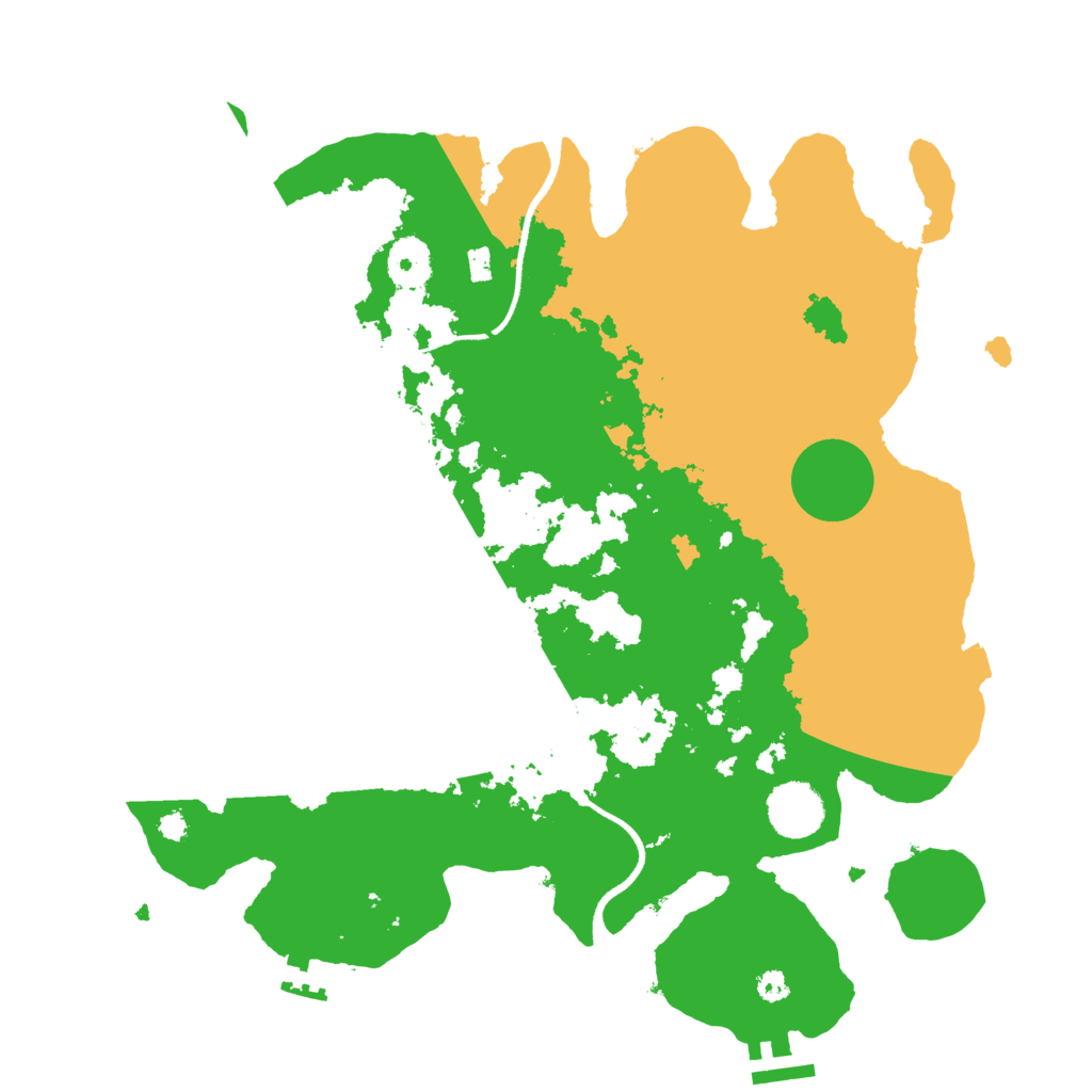 Biome Rust Map: Procedural Map, Size: 3500, Seed: 383457135