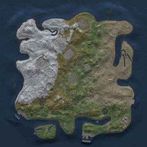 Thumbnail Rust Map: Procedural Map, Size: 3600, Seed: 21708, 16 Monuments