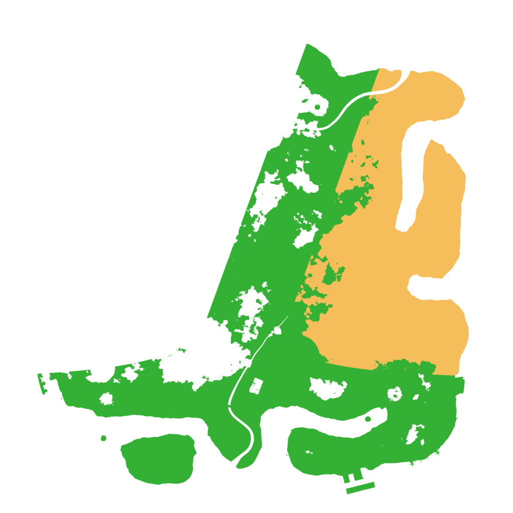 Biome Rust Map: Procedural Map, Size: 3600, Seed: 21708