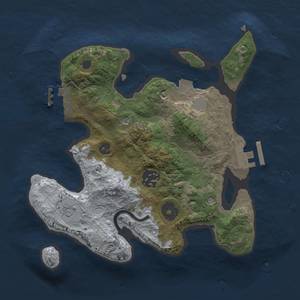 Thumbnail Rust Map: Procedural Map, Size: 2500, Seed: 579177467, 8 Monuments