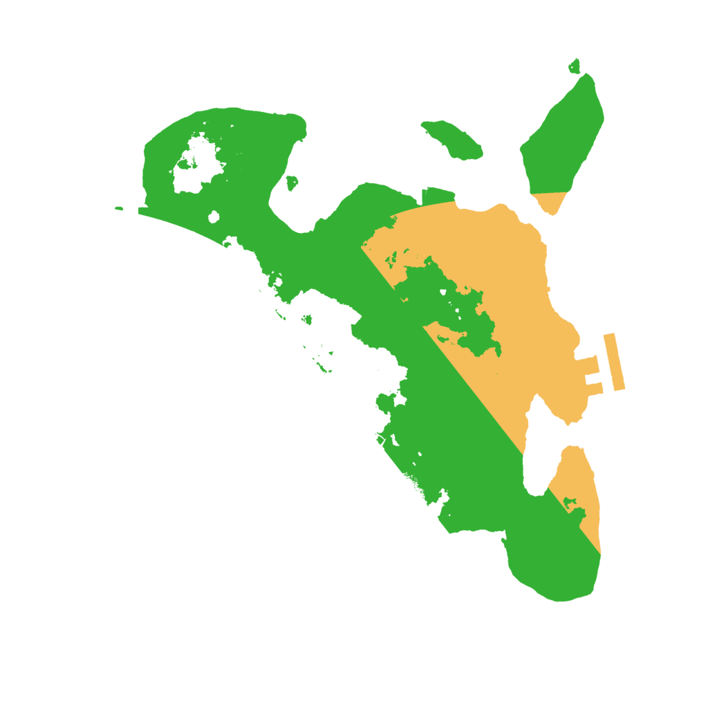 Biome Rust Map: Procedural Map, Size: 2500, Seed: 579177467