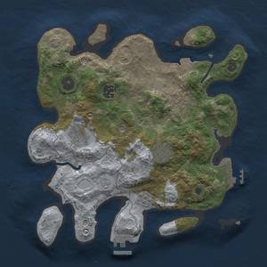 Thumbnail Rust Map: Procedural Map, Size: 3000, Seed: 19802, 12 Monuments