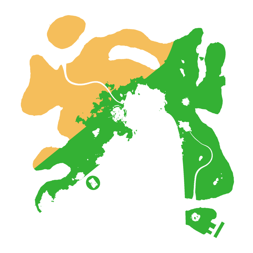 Biome Rust Map: Procedural Map, Size: 3000, Seed: 573832928