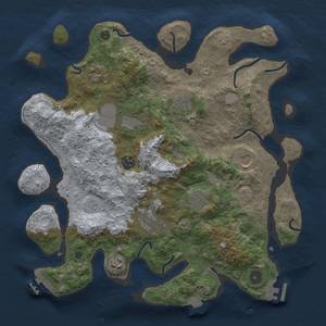 Thumbnail Rust Map: Procedural Map, Size: 3650, Seed: 58371766, 17 Monuments