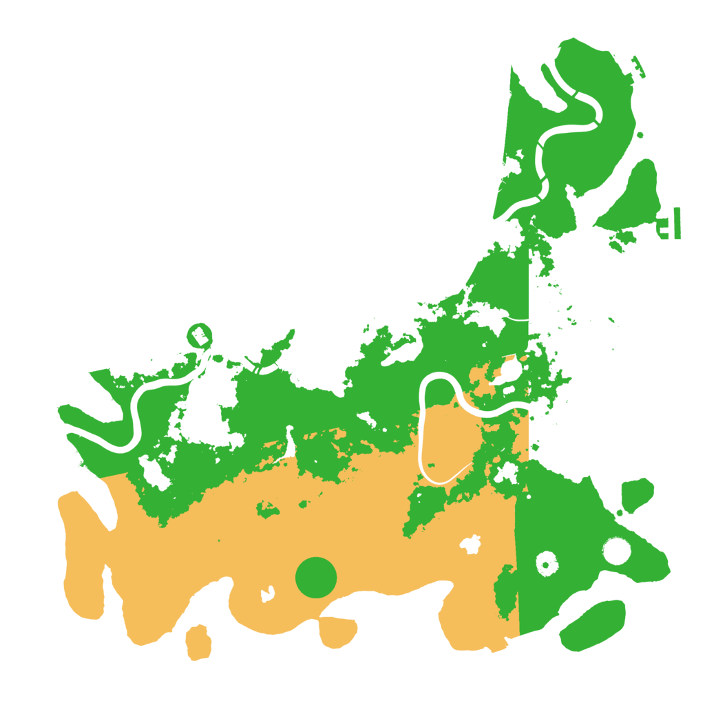 Biome Rust Map: Procedural Map, Size: 4500, Seed: 121168692