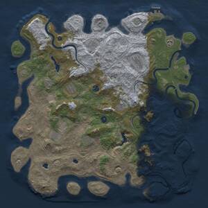 Thumbnail Rust Map: Procedural Map, Size: 4750, Seed: 82, 16 Monuments