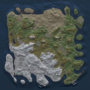 Thumbnail Rust Map: Procedural Map, Size: 4500, Seed: 1353028041, 19 Monuments