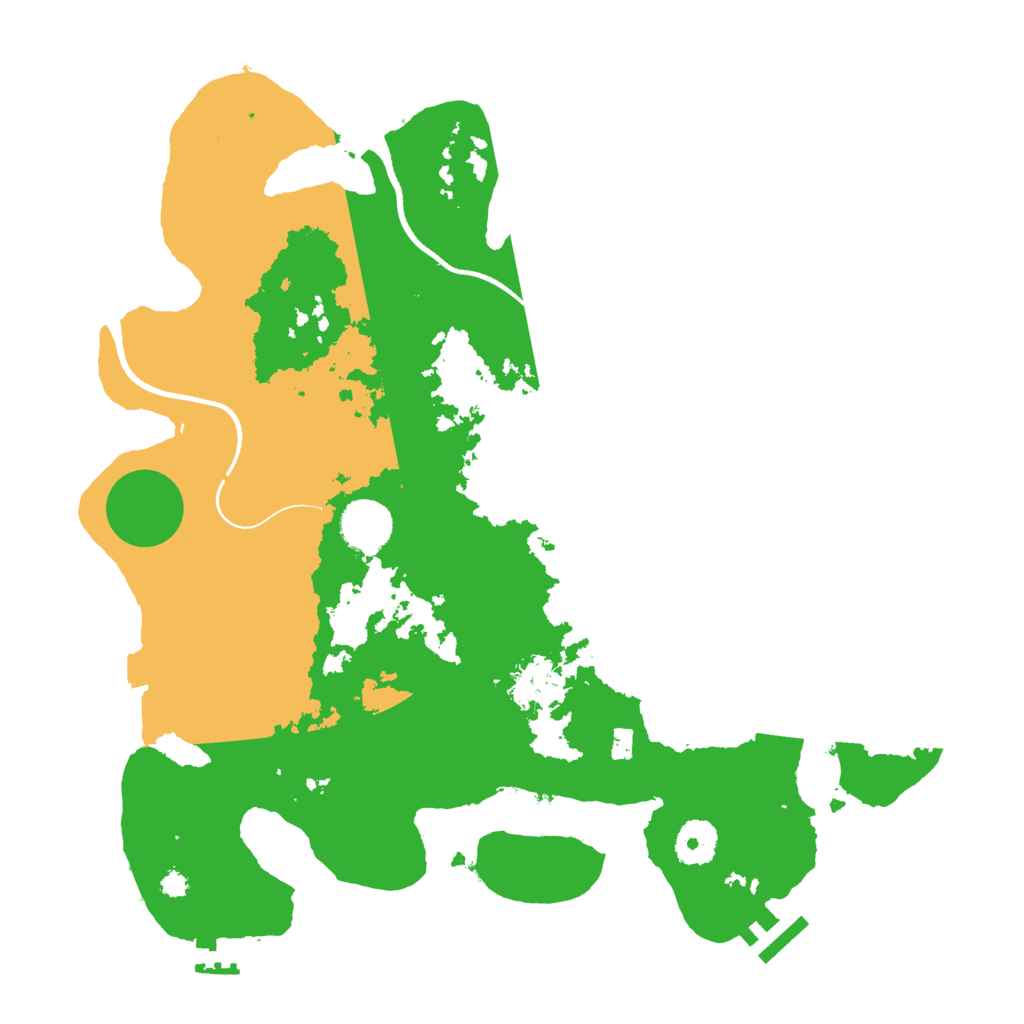 Biome Rust Map: Procedural Map, Size: 3500, Seed: 1242195205