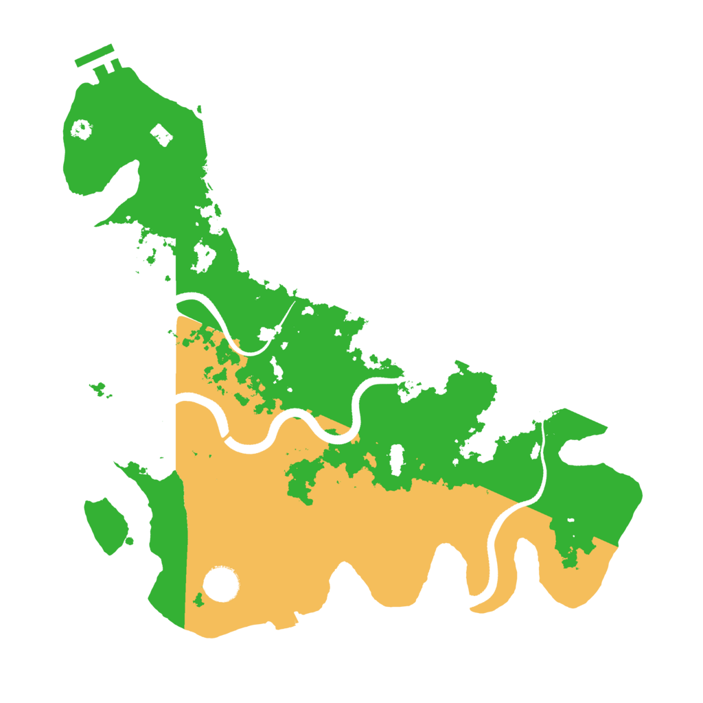 Biome Rust Map: Procedural Map, Size: 3500, Seed: 4839