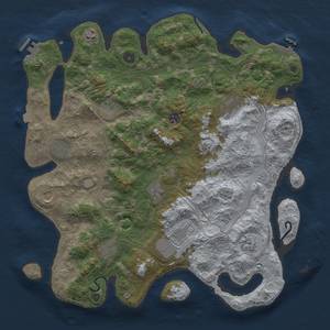 Thumbnail Rust Map: Procedural Map, Size: 4250, Seed: 584072561, 19 Monuments