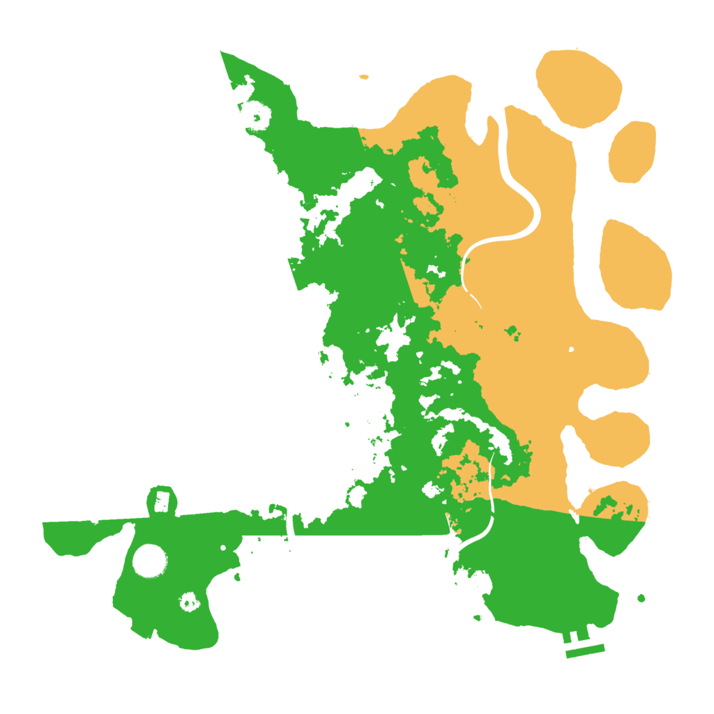 Biome Rust Map: Procedural Map, Size: 3700, Seed: 75885783