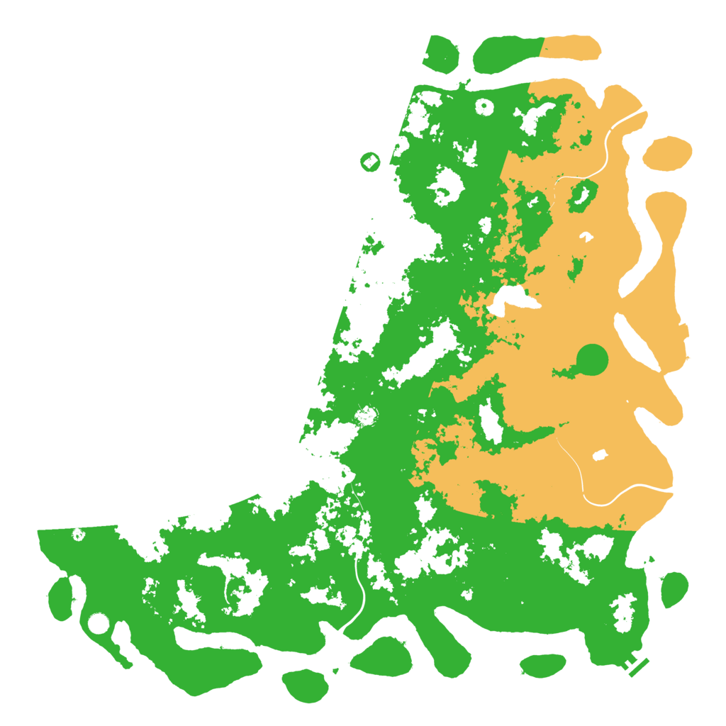 Biome Rust Map: Procedural Map, Size: 6000, Seed: 35566